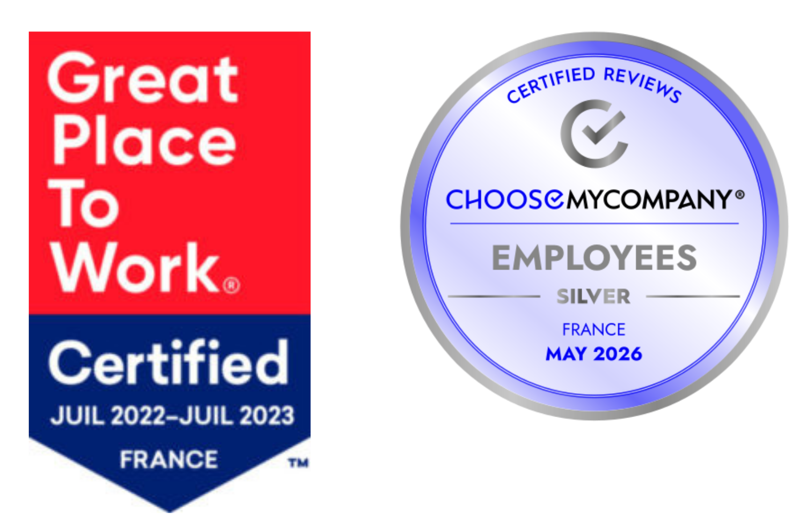 Logos GPTW & ChooseMyCompany